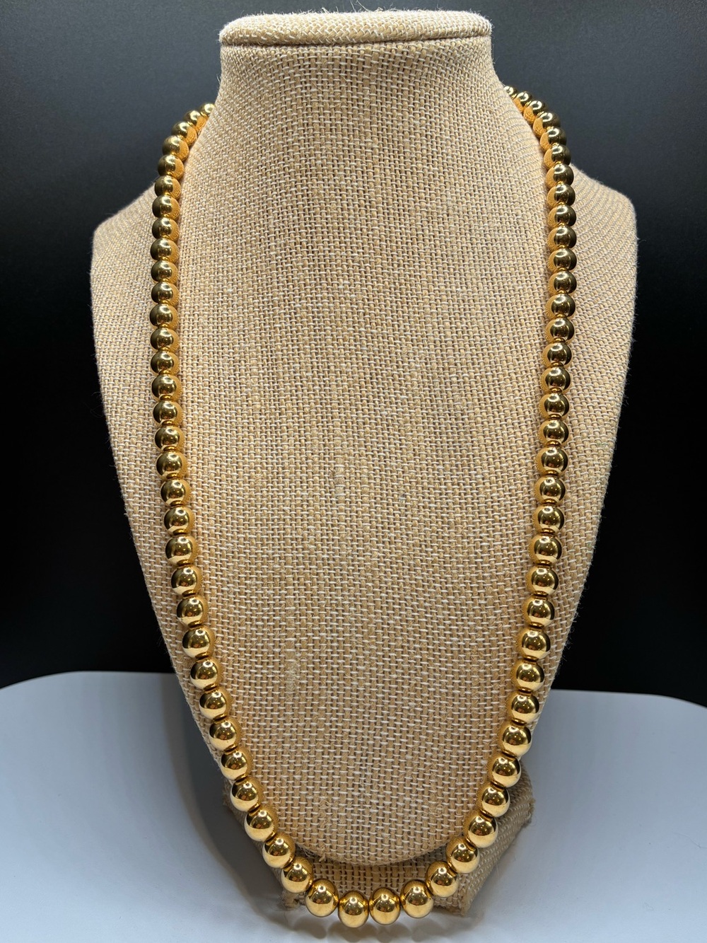 Vintage Classic Gold Ball/Bead Necklace - Elegant Women’s Jewelry